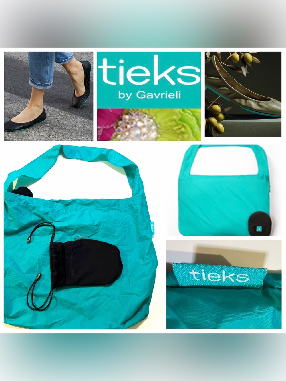 Tieks Tote & Drawstring Pouch